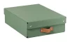 Tárolódoboz, M méret, alacsony, LEITZ "Puro", zsályazöld