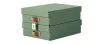 Tárolódoboz, M méret, alacsony, LEITZ "Puro", zsályazöld