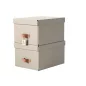 Tárolódoboz, M méret, LEITZ "Puro", homokbézs