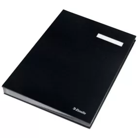 Aláírókönyv, A4, 20 részes, karton, ESSELTE, fekete