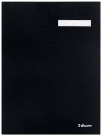 Aláírókönyv, A4, 20 részes, karton, ESSELTE, fekete