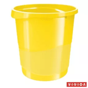   Papírkosár, 14 liter, ESSELTE "Europost", Vivida sárga