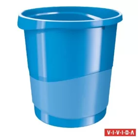   Papírkosár, 14 liter, ESSELTE "Europost", Vivida kék