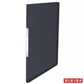   Bemutatómappa, 20 zsebes, A4, ESSELTE "Vivida", fekete