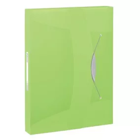   Gumis mappa, 40 mm, PP, A4, ESSELTE "Vivida Jumbo", Vivida zöld