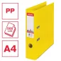  Iratrendező, 75 mm, A4, PP, élvédő sínnel, ESSELTE "Standard", Vivida sárga