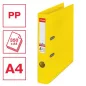   Iratrendező, 50 mm, A4, PP, élvédő sínnel, ESSELTE "Standard", Vivida sárga