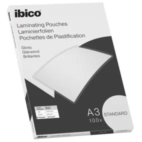   Meleglamináló fólia, 125 mikron, A3, fényes, IBICO "Standard"