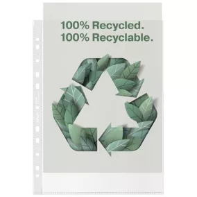  Genotherm, lefűzhető, A4, 70 mikron, narancsos felület, ESSELTE "Recycled"