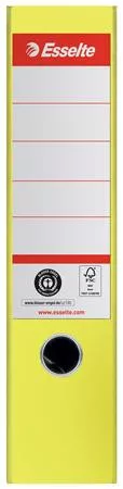 Iratrendező, 75 mm, A4, élvédő sínnel, ESSELTE "No.1", sárga