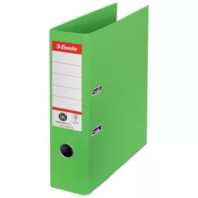   Iratrendező, 75 mm, A4, élvédő sínnel, ESSELTE "No.1", zöld