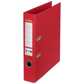   Iratrendező, 50 mm, A4, élvédő sínnel, ESSELTE "No.1", piros