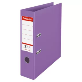   Iratrendező, 75 mm, A4, PP, élvédő sínnel, ESSELTE "Colour'Breeze", levendula