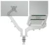 Monitor- és laptoptartó-kar, LEITZ "Ergo Dual", világosszürke