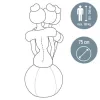 Ülőlabda, nehezékkel, 75cm, LEITZ "Ergo Active", sötétszürke