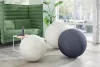 Ülőlabda, nehezékkel, 75cm, LEITZ "Ergo Active", sötétszürke