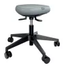 Munkaszék, görgős, ergonomikus, LEITZ "Ergo Comfort Active", világosszürke