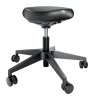 Munkaszék, görgős, ergonomikus, LEITZ "Ergo Comfort", sötétszürke