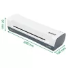 Lamináló készlet, A4, 80-125 mikron, LEITZ "iLam Home 4-in-1", fehér