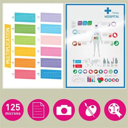 Meleglamináló-fólia, 125 mikron, A4, fényes, UDT technológiával, LEITZ "iLam"