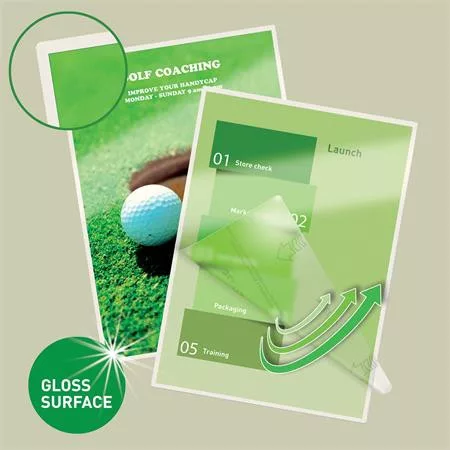 Meleglamináló fólia, 80 mikron, A3, fényes, UDT technológiával, LEITZ "iLam"