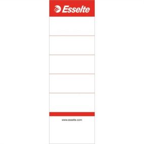   Cserecímke, iratrendezőhöz, kétoldalas, 50x158 mm, ESSELTE, fehér
