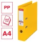   Iratrendező, 75 mm, A4, PP, élvédő sínnel, ESSELTE "Standard", sárga