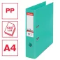   Iratrendező, 75 mm, A4, PP, élvédő sínnel, ESSELTE "Standard", mentazöld