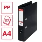   Iratrendező, 75 mm, A4, PP, élvédő sínnel, ESSELTE "Standard", Vivida fekete