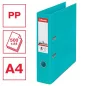   Iratrendező, 75 mm, A4, PP, élvédő sínnel, ESSELTE "Standard", türkiz