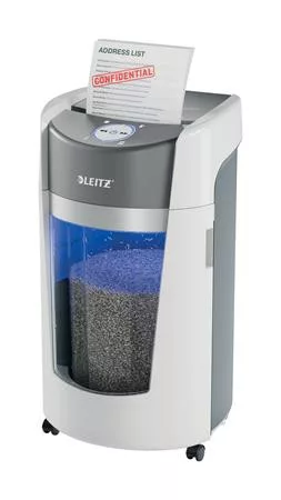 Iratmegsemmisítő, mikrokonfetti, 10 lap, LEITZ "IQ OptiMax Office 550 P5"