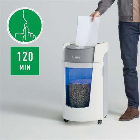 Iratmegsemmisítő, mikrokonfetti, 10 lap, LEITZ "IQ OptiMax Office 550 P5"