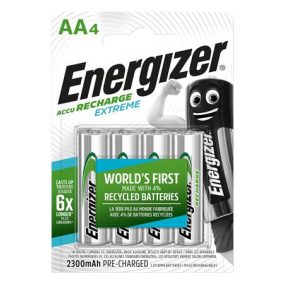   Tölthető elem, AA ceruza, 4x2300 mAh, előtöltött, ENERGIZER "Extreme"