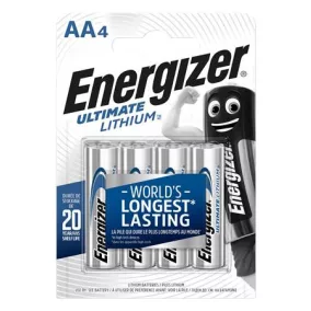   Elem, AA ceruza, 4 db, Lítium, ENERGIZER "Ultimate Lithium"