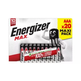 Elem, AAA mikro, 20 db, ENERGIZER "Max"