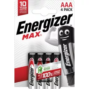 Elem, AAA mikro, 4 db, ENERGIZER "Max"