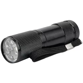 Entac Elemlámpa 1W 9LED ALU Fekete 3xAAA nt.
