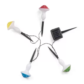   Entac Kerti Szolár Fényfüzér, Gomba, 20cm, 4db leszúrható LED, 4 színben