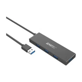   USB elosztó-HUB, 4xUSB 3.1/1xUSB micro, EMTEC "T620A"