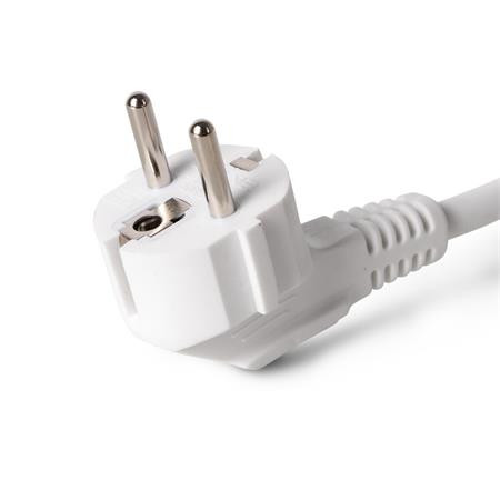 Elosztósor, 3 aljzat, 1,5 m, USB, kapcsolóval, ENTAC, fehér