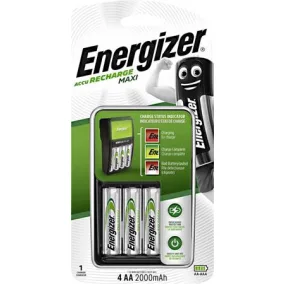   Elemtöltő, AA ceruza/AAA mikro, 4x2000 mAh AA, ENERGIZER "Maxi"