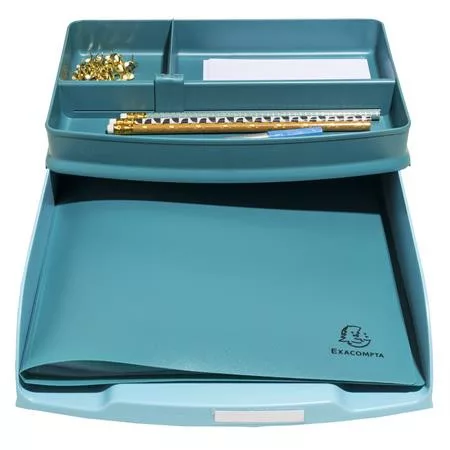 Irattálca, műanyag, EXACOMPTA "COMBO Styli Skandi", fagyos kék