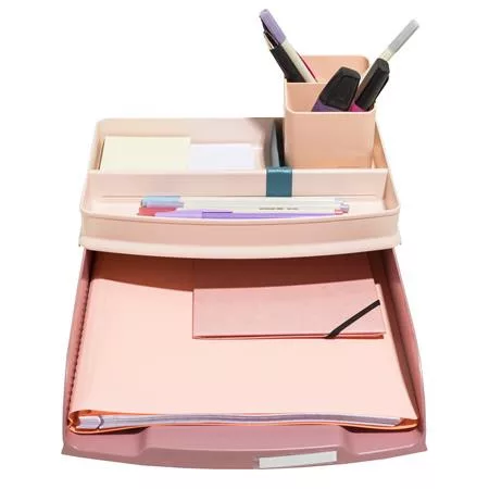 Irattálca, műanyag, EXACOMPTA "COMBO Styli Skandi", rózsaszín