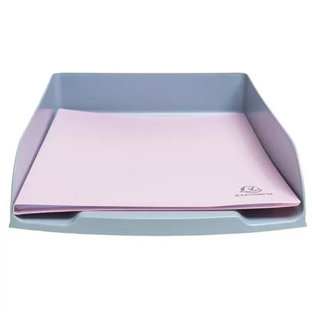 Irattálca, műanyag, EXACOMPTA "COMBO Styli AutentiK", kékesszürke