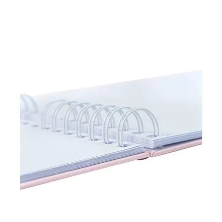 Fotóalbum, spirál, 32x22 cm, 25 lap, EXACOMPTA "AutentiK", rózsaszín