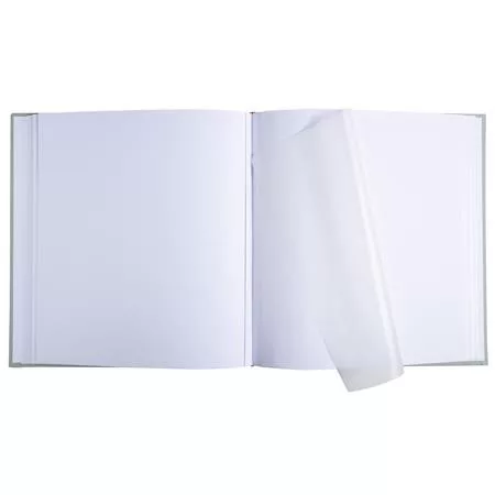 Fotóalbum, 29x32 cm, 30 lap, EXACOMPTA "Ellipse", szürkészöld