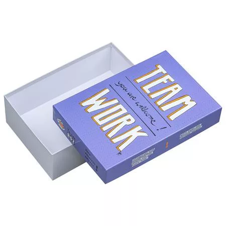 Ajándékdoboz, 24x36x12 cm, EXACOMPTA, csapatmunka