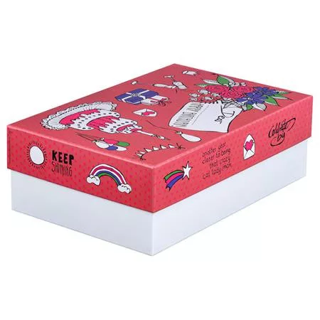 Ajándékdoboz, 24x36x12 cm, EXACOMPTA, 5 különböző minta