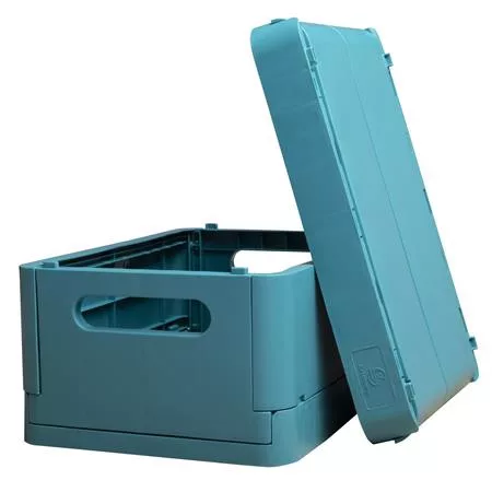 Tárolódoboz, A5+, összecsukható, EXACOMPTA "Skandi", nyugodt kék