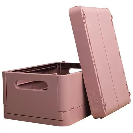 Tárolódoboz, A5+, összecsukható, EXACOMPTA "Skandi", rózsaszín